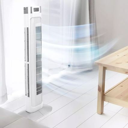 Tornventilaator temperatuurinäidiku ja juhtpuldiga 55W/230V