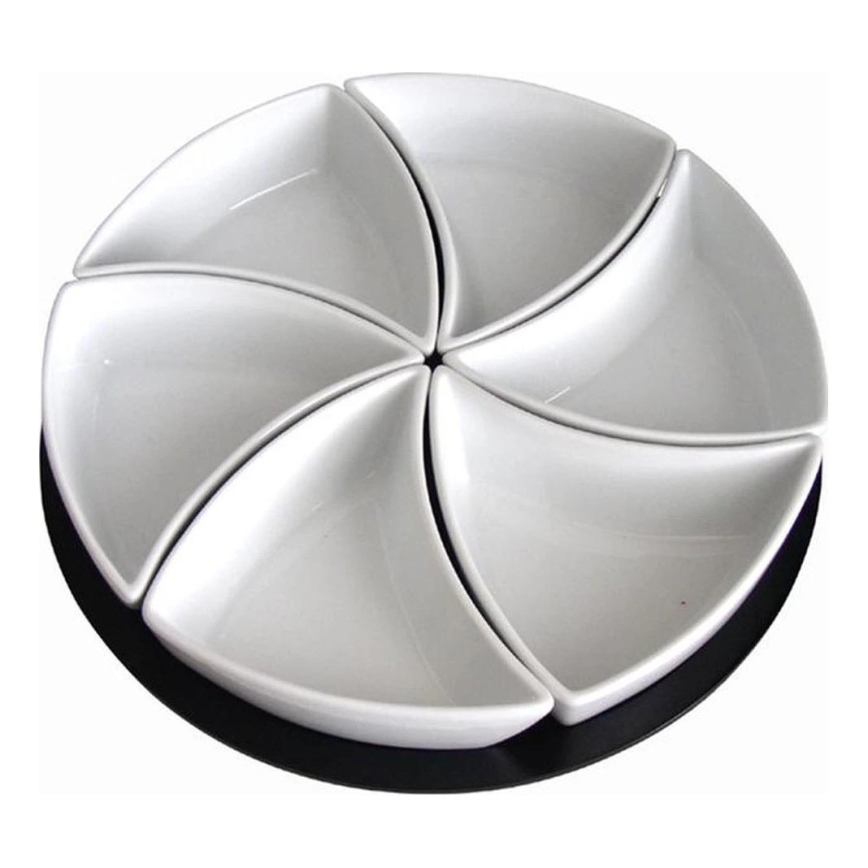 TORO 6-osaline kausside komplekt koos salvega, keraamika/puit