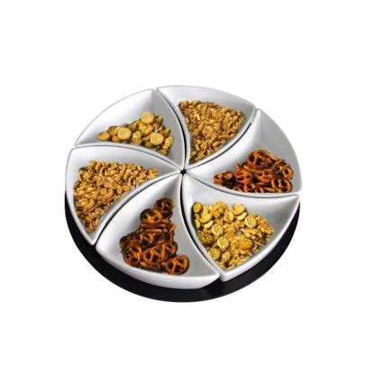 TORO 6-osaline kausside komplekt koos salvega, keraamika/puit