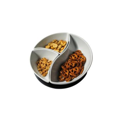 TORO kausside komplekt (3 tk) keraamikast koos puidust alusega