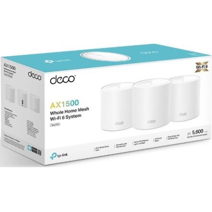 TP-Link - 3-osaline Wi-Fi 6 mesh-süsteem kogu kodu katvuseks Deco X10