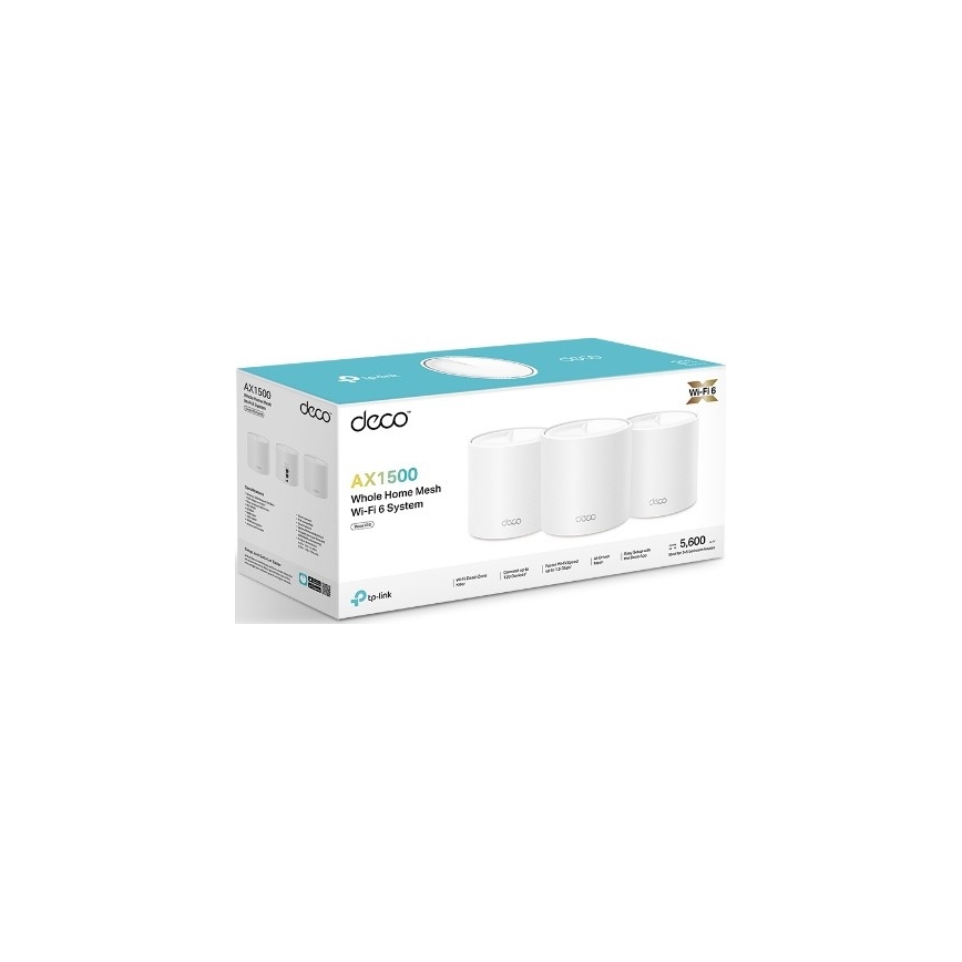 TP-Link - 3-osaline Wi-Fi 6 mesh-süsteem kogu kodu katvuseks Deco X10