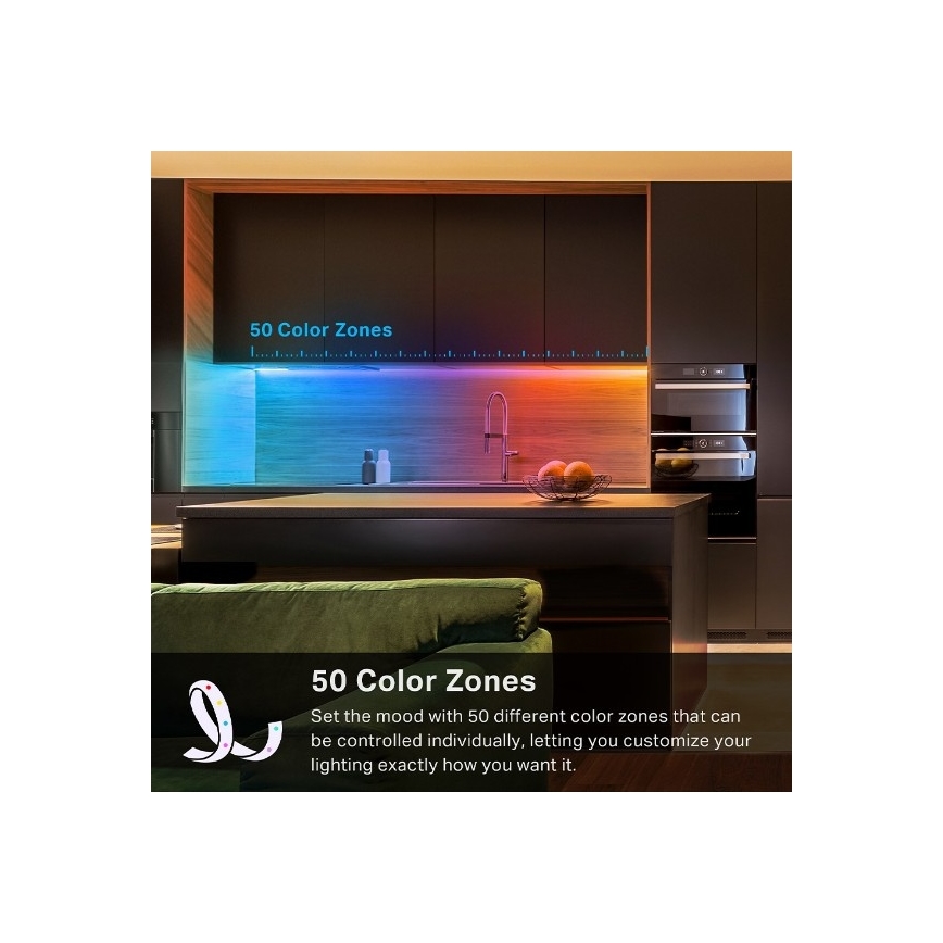 TP-Link - 5 m LED RGBW hämardatav valguslint, 13 W, 230 V, Wi-Fi