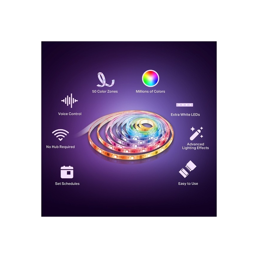 TP-Link - 5 m LED RGBW hämardatav valguslint, 13 W, 230 V, Wi-Fi