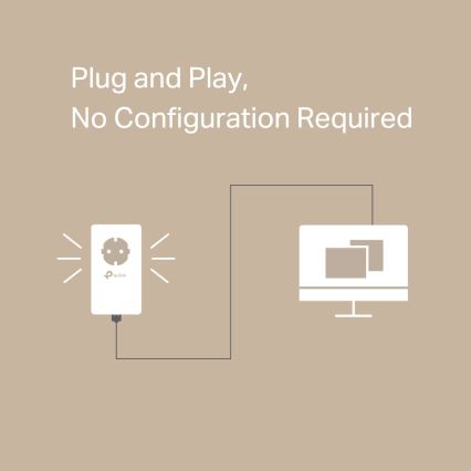 TP-Link - gigabitine Powerline-algkomplekt läbiva pistikupesaga