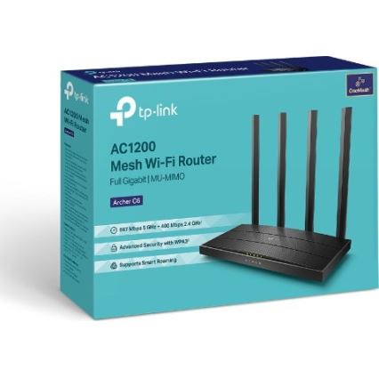 TP-Link - juhtmevaba gigabitine MU-MIMO ruuter Archer C6 V3.2 Wi-Fi