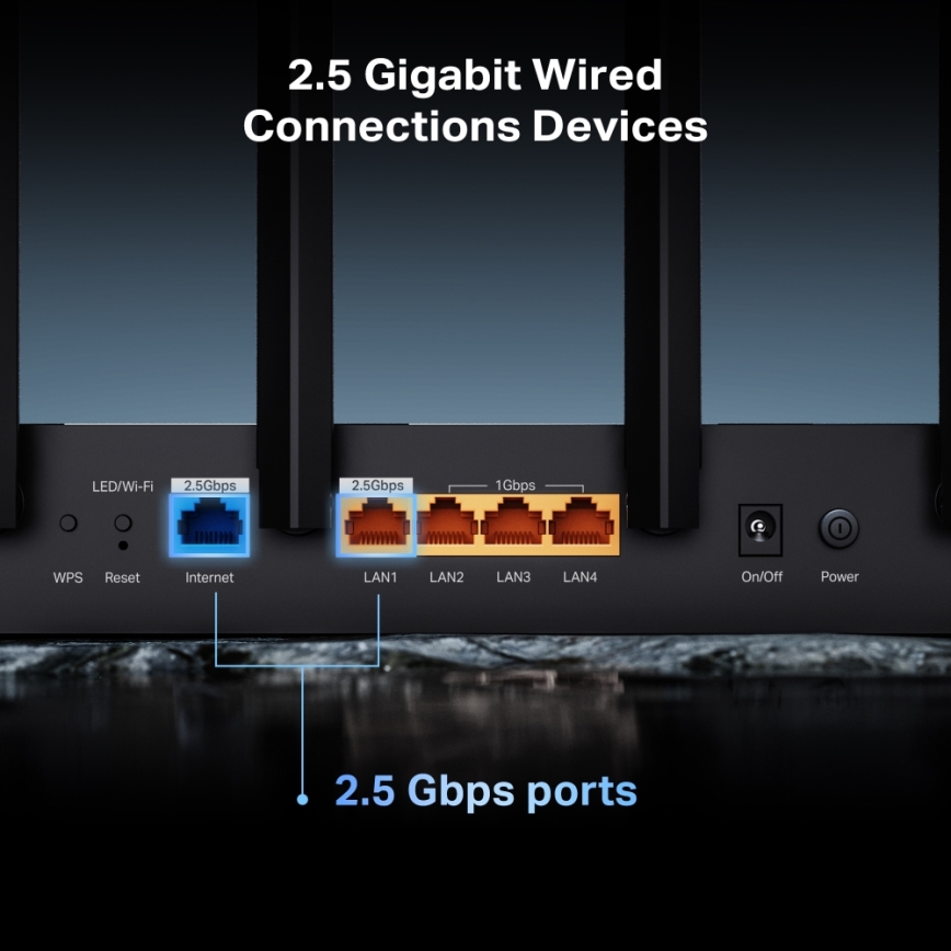 TP-Link - kahe sagedusribaga Wi-Fi 7 ruuter Archer BE400