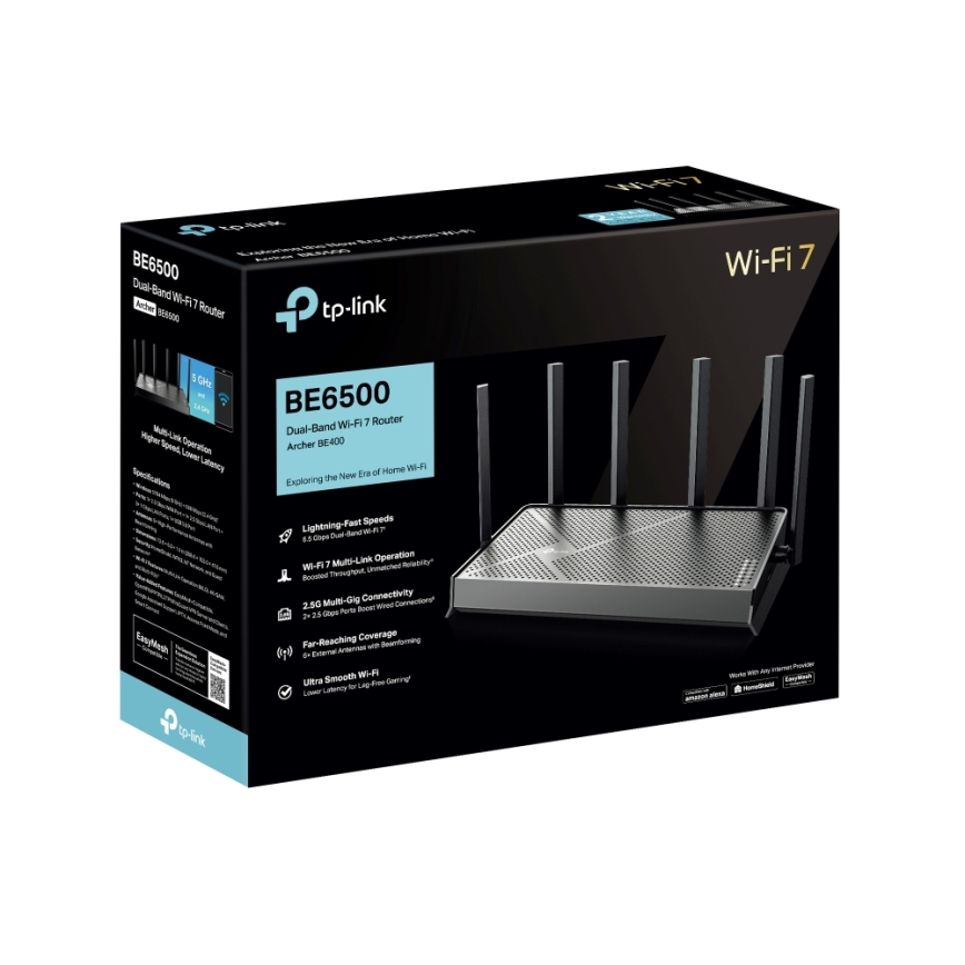 TP-Link - kahe sagedusribaga Wi-Fi 7 ruuter Archer BE400