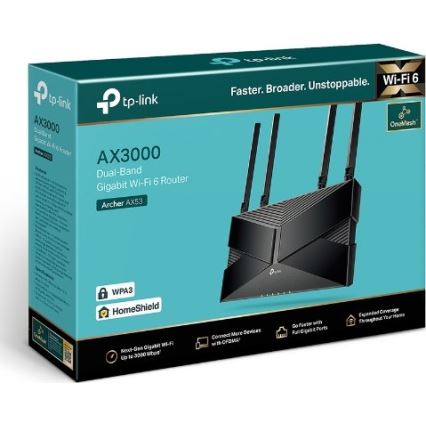 TP-Link - kaheribaline gigabitne Wi-Fi 6 ruuter Archer AX53