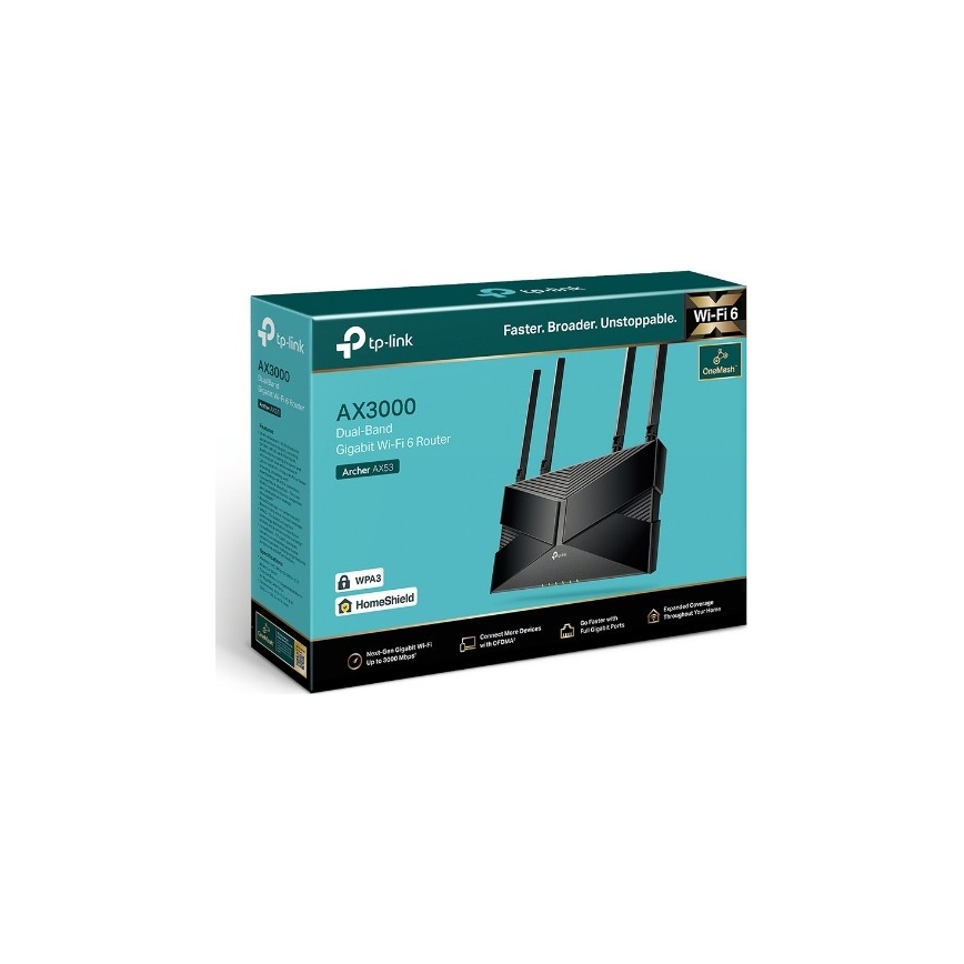 TP-Link - kaheribaline gigabitne Wi-Fi 6 ruuter Archer AX53