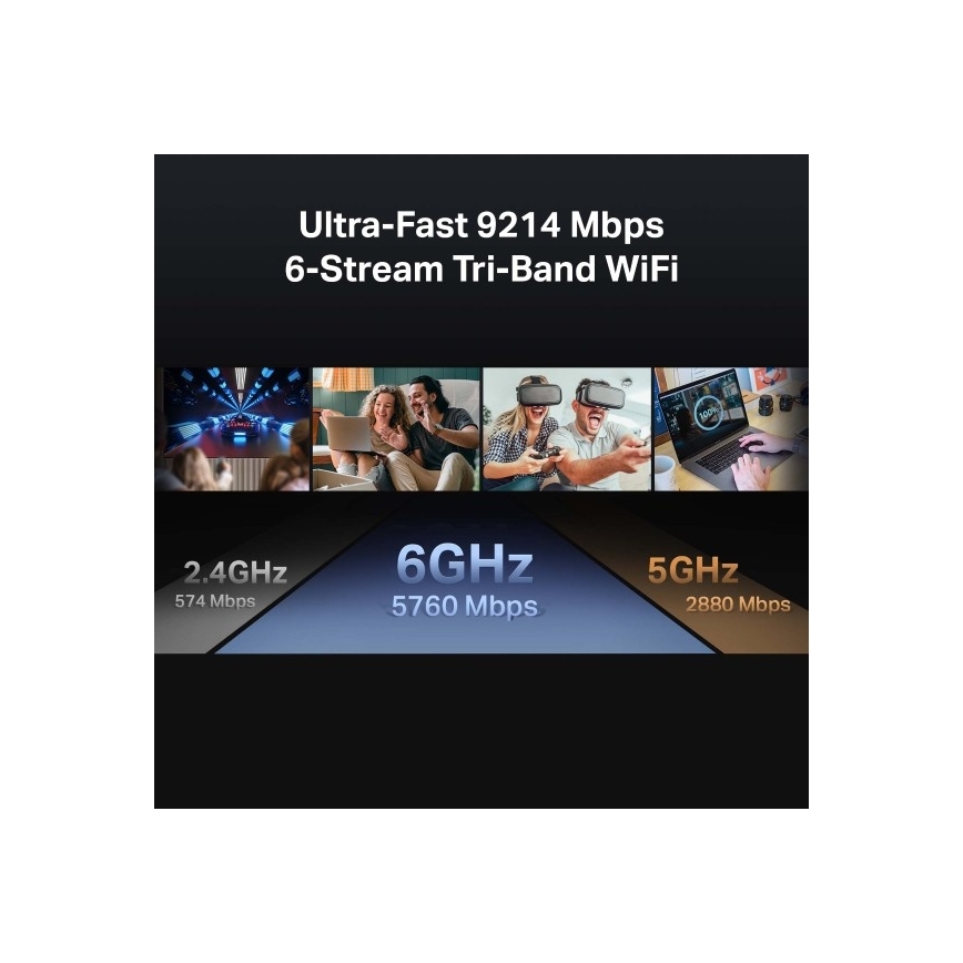 TP-Link - kolmeribaline Wi‑Fi 7 ruuter Archer BE550