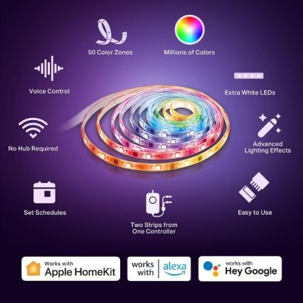 TP-Link - LED RGBW hämardatav valguslint 5 m LED/24W/230V Wi-Fi