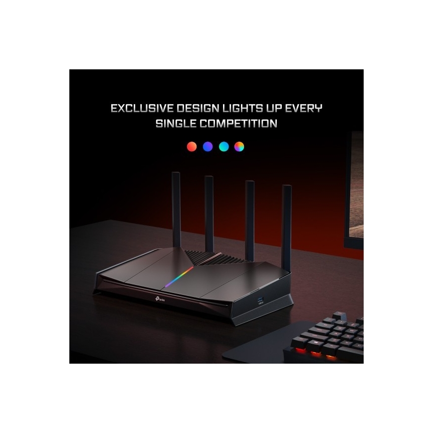 TP-Link - Mänguritele mõeldud kahekanaline Wi-Fi 7 ruuter Archer GE230
