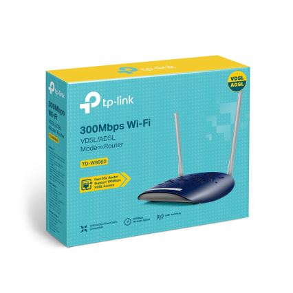 TP-Link - modem-ruuter 300 Mbps Wireless N VDSL/ADSL TD-W9960 Wi-Fi