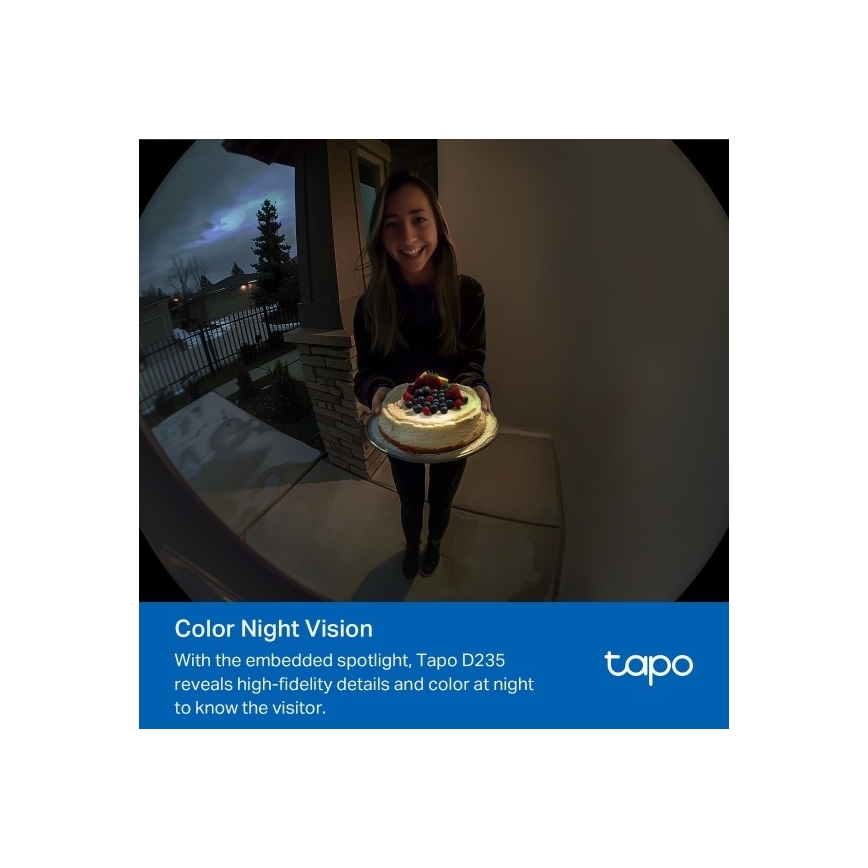 TP-Link - nutikas 2K videouksekell 10000 mAh IP66 Wi-Fi Tuya