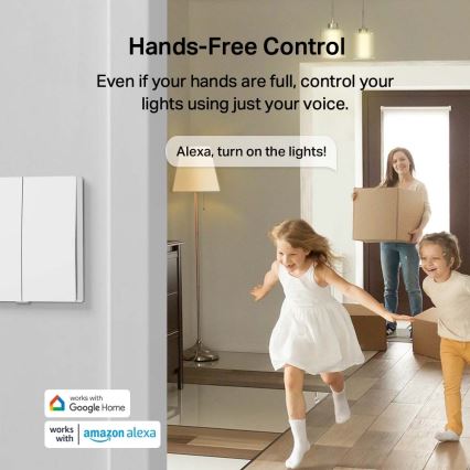 TP-Link - Nutikas kahe nupuga valguslüliti 2xAAA Wi-Fi