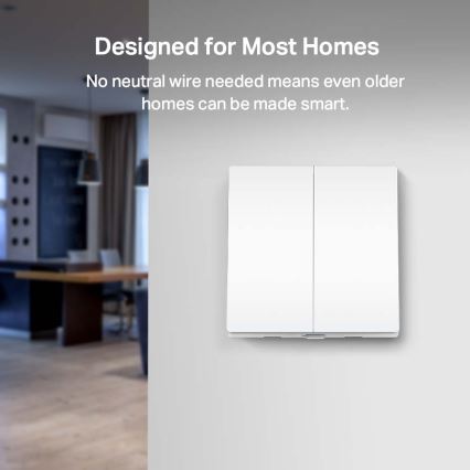 TP-Link - Nutikas kahe nupuga valguslüliti 2xAAA Wi-Fi