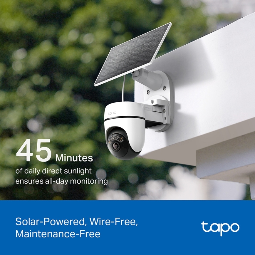 TP-Link - Nutikas päikeseenergiaga kaamera 5V IP65 Wi-Fi