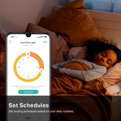 TP-Link - Nutikas termostaatpea LCD-ekraaniga 2xAA Tuya
