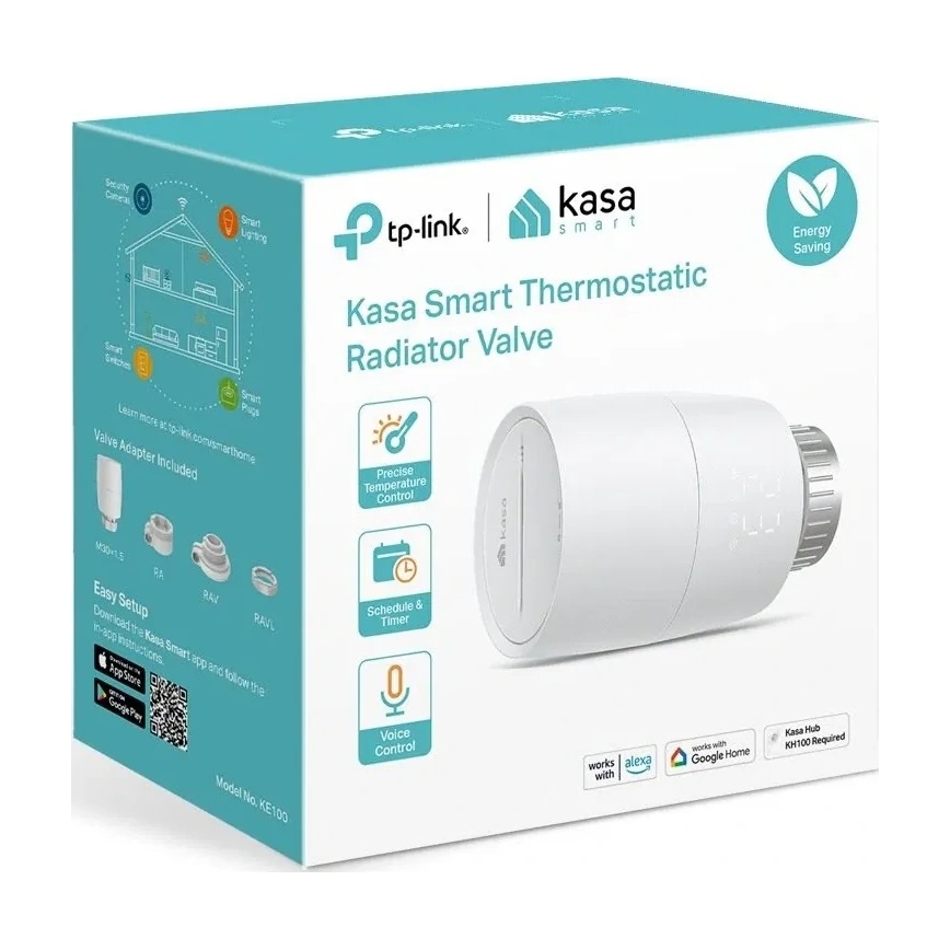 TP-Link - Nutikas termostaatpea LCD-ekraaniga 2xAA Tuya