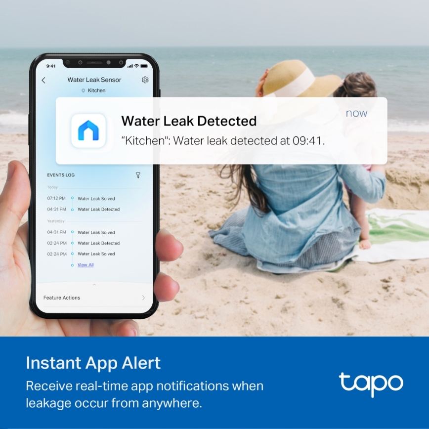 TP-Link - Nutikas veelekkeandur 2xAAA