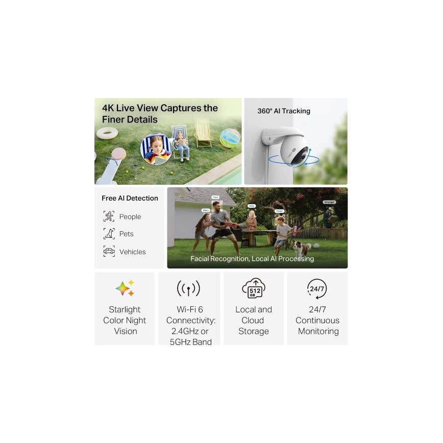 TP-Link - Välikamera IP66 Wi-Fi