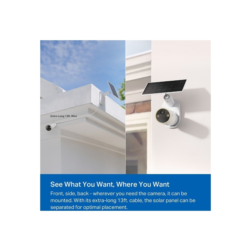 TP-Link - Väliskasutuseks mõeldud päikeseenergiaga IP66 Wi-Fi kaamera