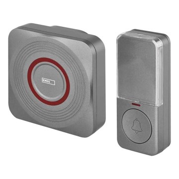 Traadita uksekell pistikusse GoSmart 230V + 1xCR2032 hall Wi-Fi