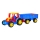 Traktor haagisega 102 cm punane/sinine/kollane