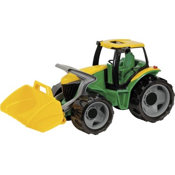 Traktor koos kopaga 65 cm roheline/kollane