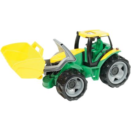 Traktor koos kopaga 65 cm roheline/kollane