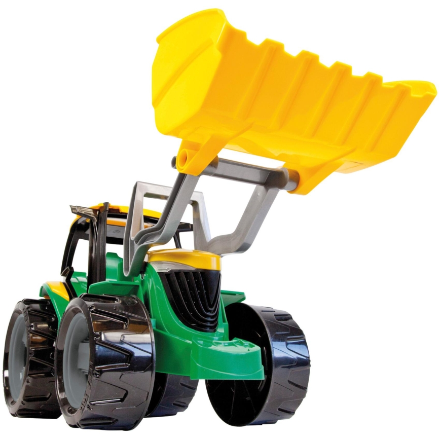 Traktor koos kopaga 65 cm roheline/kollane