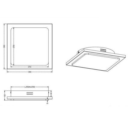 TRIO - hämardatav LED-laevalgustus DENVER 1xLED/20W/230V paatina