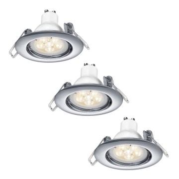 TRIO - KOMPLEKT 3 x LED Hämardatav süvistatav valgusti LED/5,5W/230V