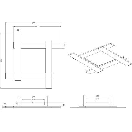 Trio - LED Hämardatav laevalgusti BELFAST LED/18W/230V + LED/14W/230V 4000K