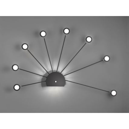 Trio - LED Hämardatav laevalgusti PEACOCK 9xLED/2,6W/230V must