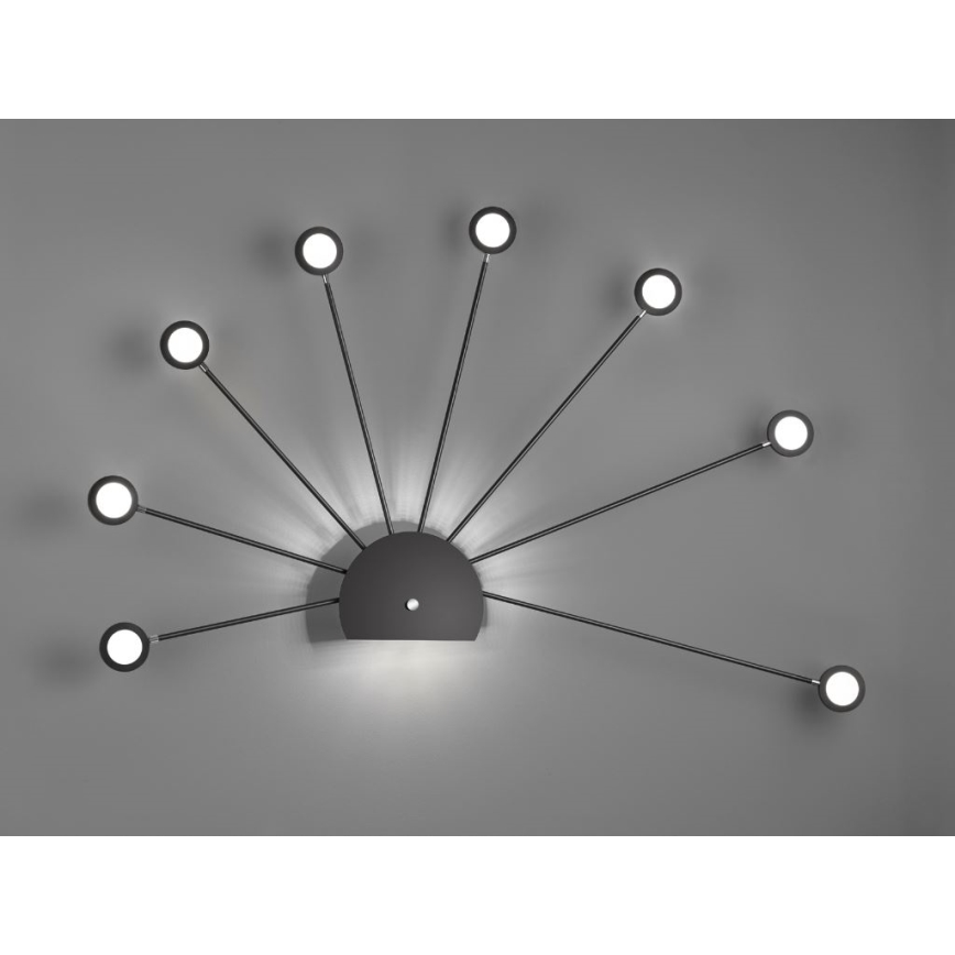 Trio - LED Hämardatav laevalgusti PEACOCK 9xLED/2,6W/230V must