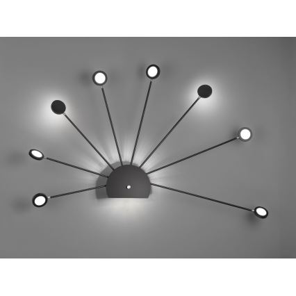 Trio - LED Hämardatav laevalgusti PEACOCK 9xLED/2,6W/230V must