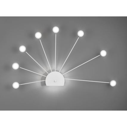 Trio - LED Hämardatav seinavalgusti PEACOCK 9xLED/2,6W/230V valge
