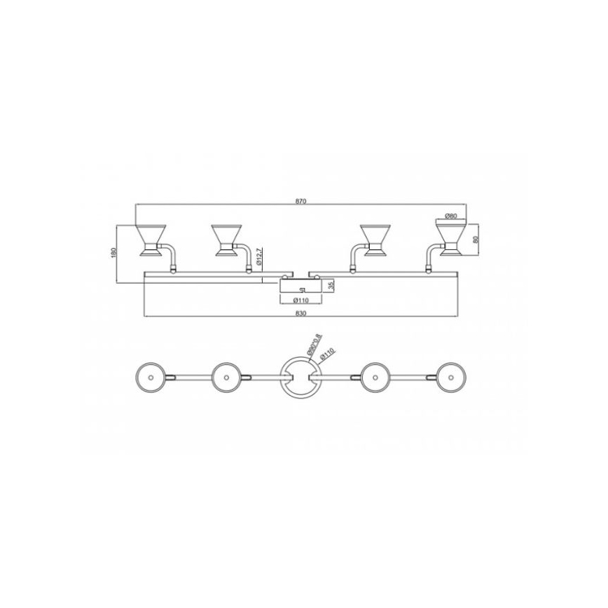 Trio - LED Kohtvalgusti DUKE 4xLED/4,3W/230V