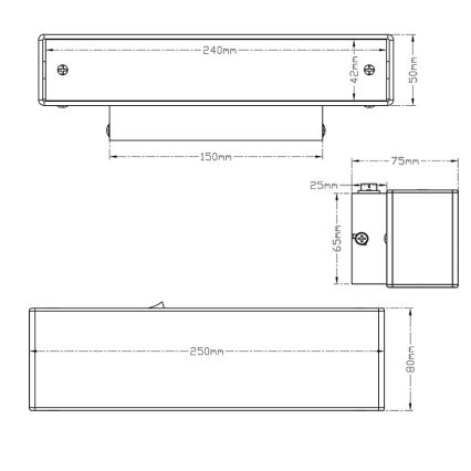 Trio - LED Seinavalgusti LUGANO LED/6W/230V