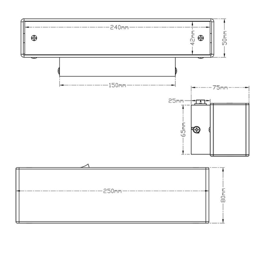 Trio - LED Seinavalgusti LUGANO LED/6W/230V