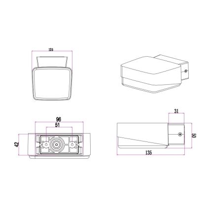 Trio - LED Väli seinavalgusti JUBA LED/10W/230V IP65