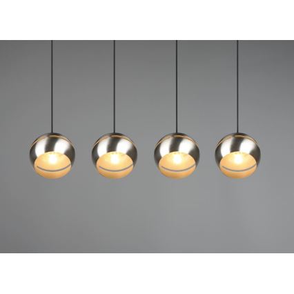 Trio - Lühter FLETCHER 4xE14/40W/230V matt kroom