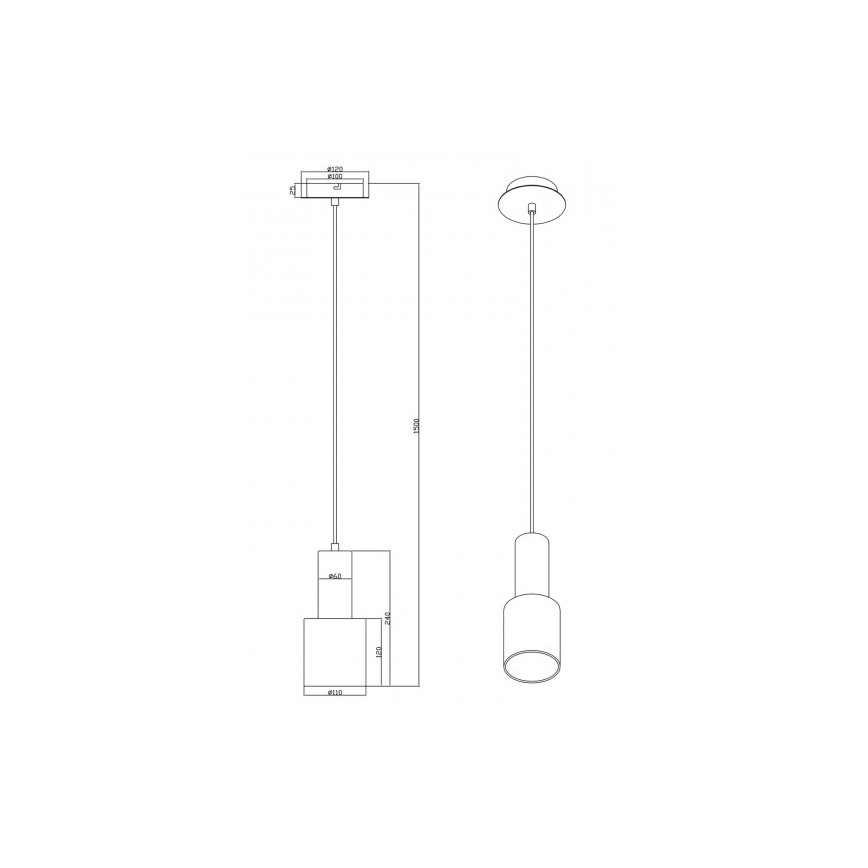 Trio - Lühter WAILER 1xGU10/5W/230V hall
