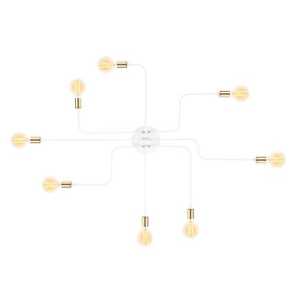 TRUVA 8xE27/40W/230V valge/kuld laelamp