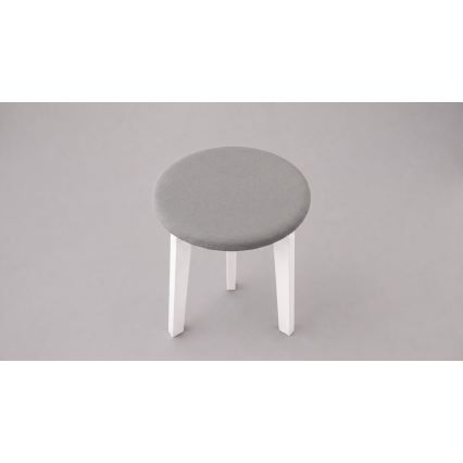 Tumba KUBE, läbimõõt 36 cm, valge/hall