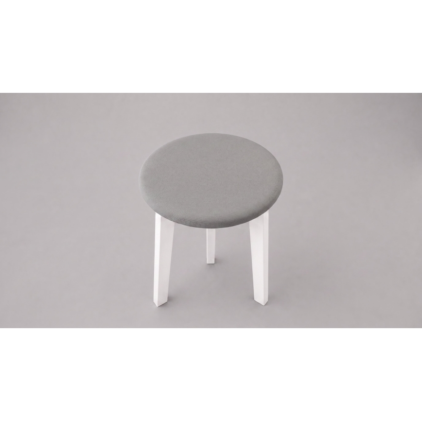 Tumba KUBE, läbimõõt 36 cm, valge/hall