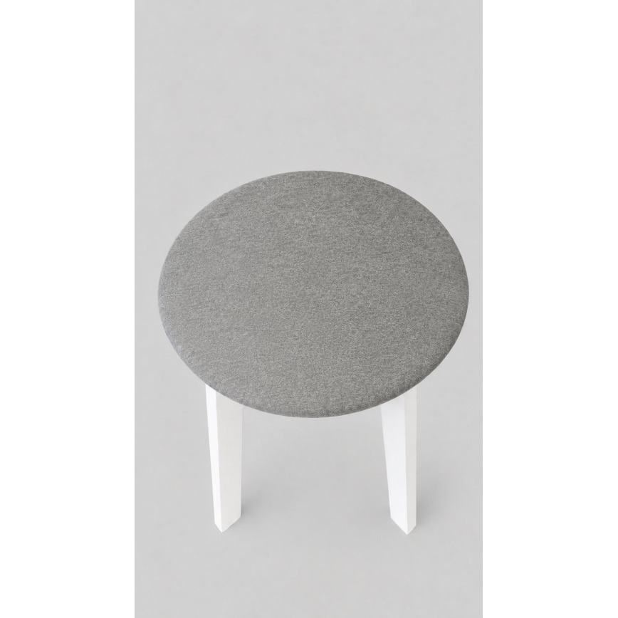 Tumba KUBE, läbimõõt 36 cm, valge/hall