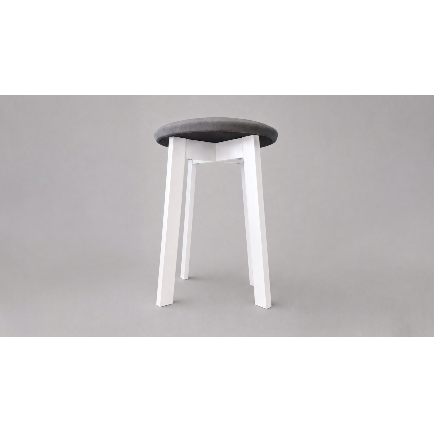 Tumba KUBE, läbimõõt 36 cm, valge/hall